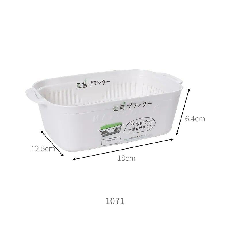 

1 шт. Культиватор для проращивания зеленой фасоли, горшок для проращивания рассады гороха, посадка травы для кошек, поддон для гидропонной рассады без почвы