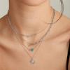 Rising Star Natural Mother-of-Pearl Sunshine 925 Silver Necklace N034-02H