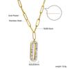 Cross-Border INS Women's Stainless Steel Sweater Chain Necklace Bamboo Chain European American Niche Design Fashionable Light