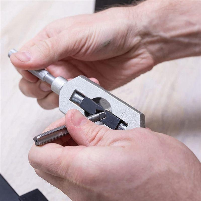 A20F-Thread Cutting Kit 40Pcs Metric Tap Die Set With Plastic Shell Thread Cutting Kit (Small Frame) Injection Molding Easy To U