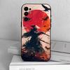 Japanese Style S-Samurai  Phone Case Black Silicone Soft For Samsung S25,S24,S21,S22,S23,S30,Ultra,S20,Plus,Fe,Lite