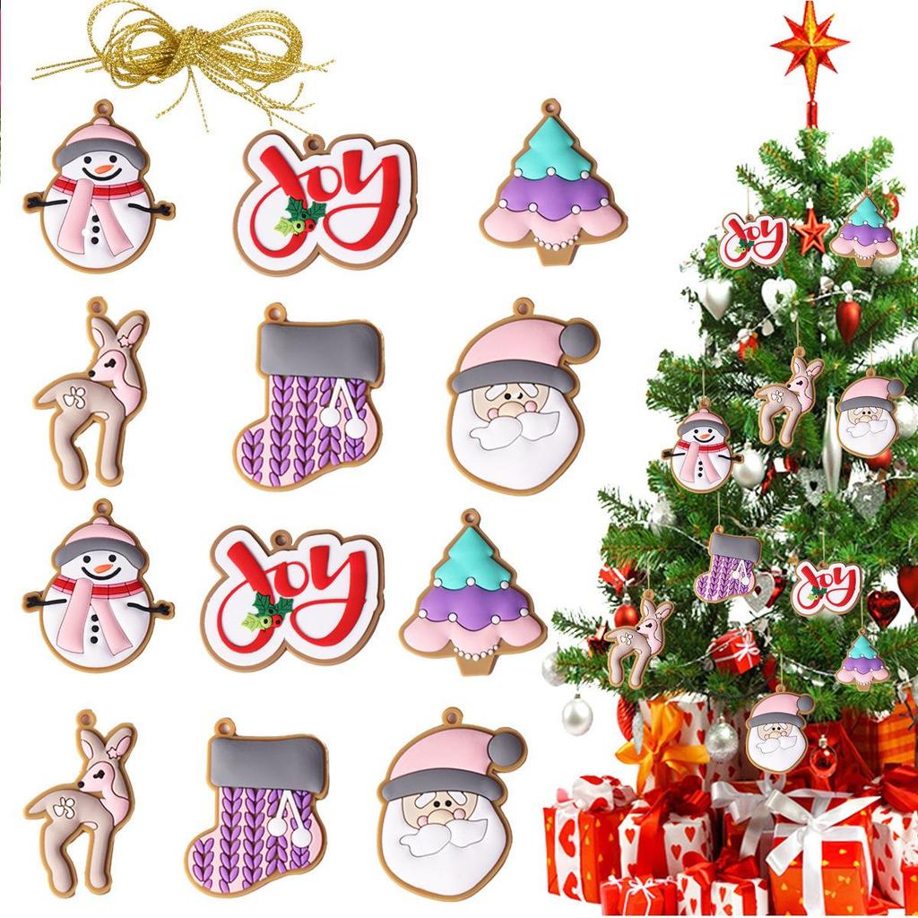 2024 New Gingerbread Man & House Christmas Ornaments DIY Holiday Scene Decorations