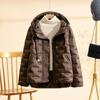 Winter Clothing Women White Duck Down Coat Long Sleeve Fashion Puffer Jacket Commute Hooded Clothes Lady