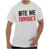 Funny Zombie Apocalypse Undead Sarcastic Womens or Mens Crewneck T Shirt Tee