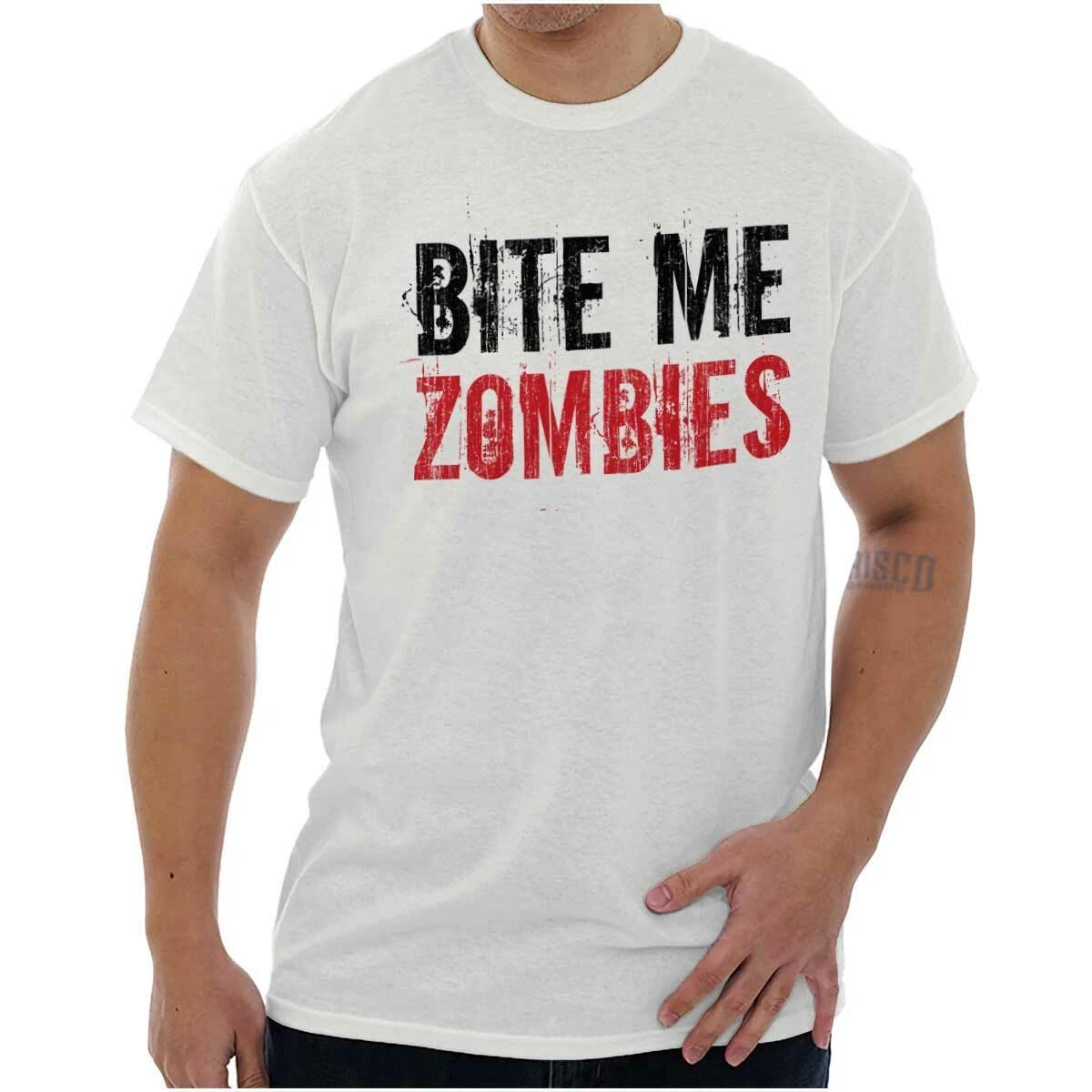 Funny Zombie Apocalypse Undead Sarcastic Womens or Mens Crewneck T Shirt Tee S