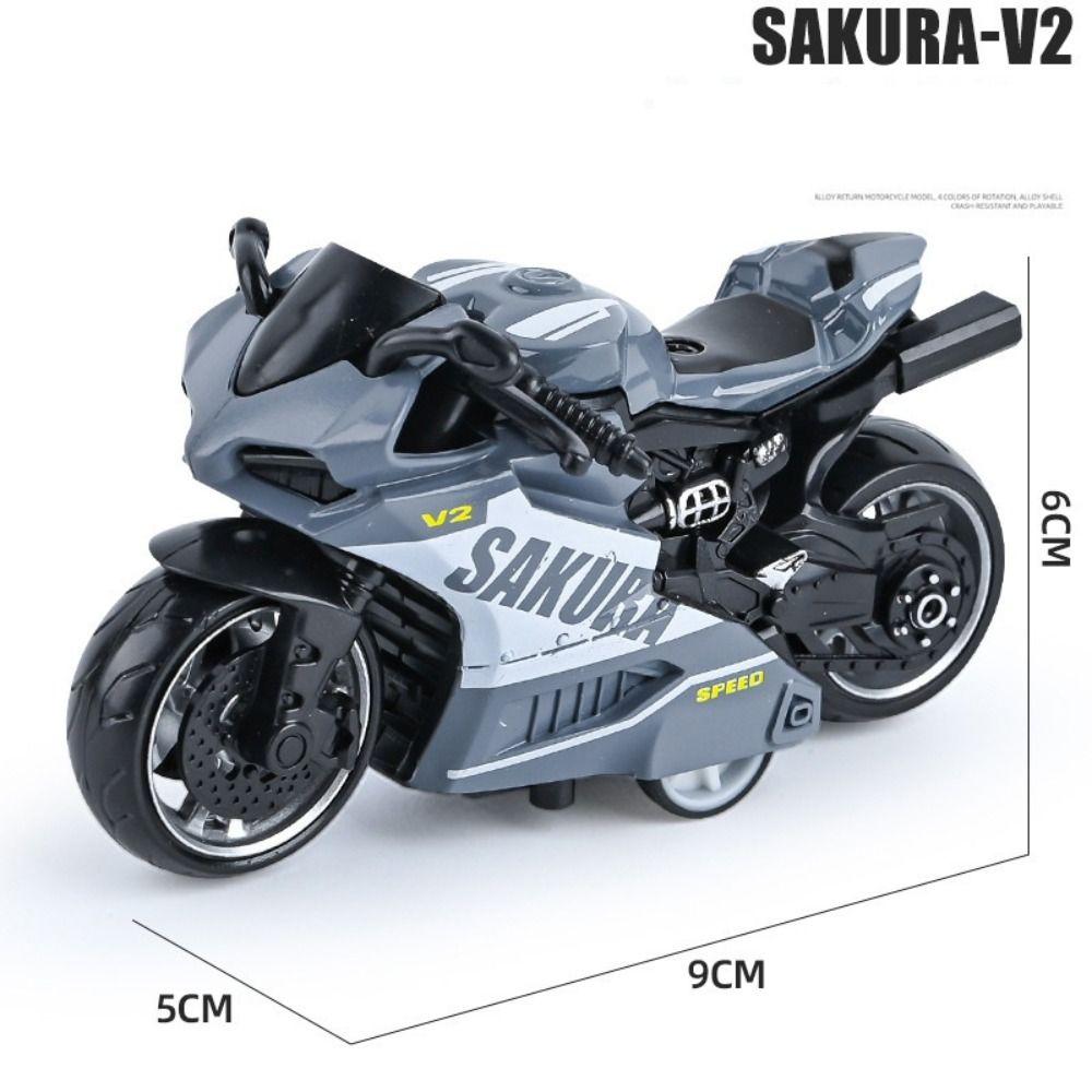 Zinc Zinc Alloy Simulation Locomotive Model Mini Simulation Motorbike Motorcycle Action Figures  Boys Toys