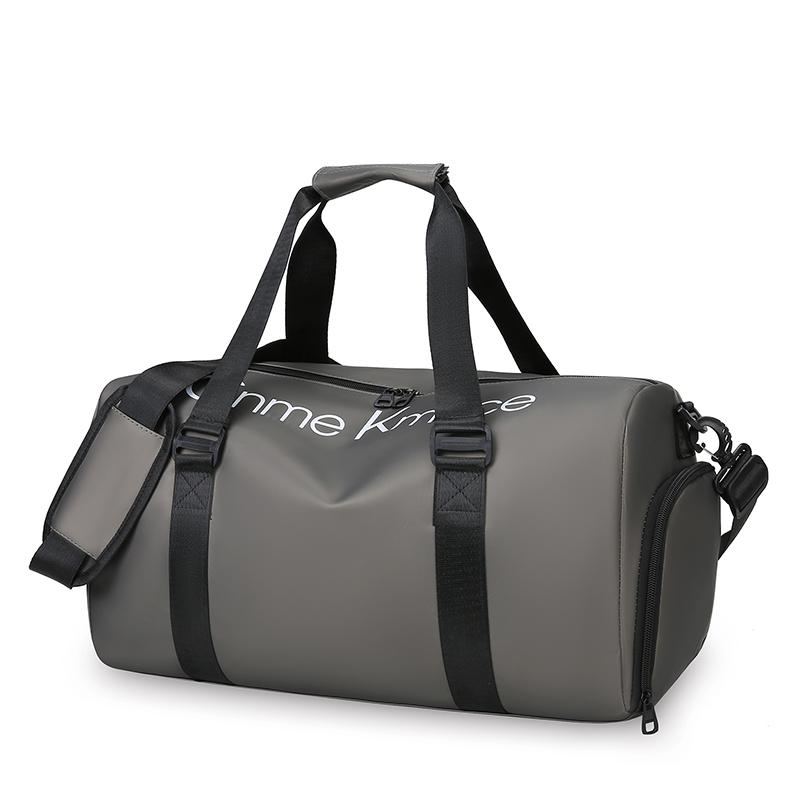 

Новая большая вместительная дорожная сумка унисекс, водонепроницаемая спортивная сумка для фитнеса с коробкой для обуви, сумки для плавания с разделением на сухую и влажную одежду серый