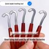 AA Stainless Steel Knot Tying Tool: Quickly Secure Leaders to Hooks for Black Pit Fishing.