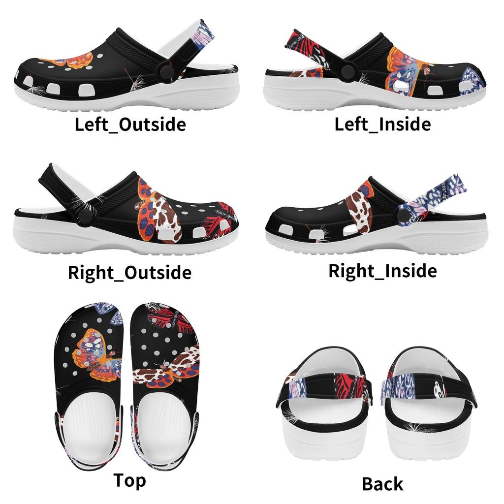 Fashion Printed EVA Slip On Clogs for Women Men Lightweight Soft Casual Shoes Soft Sole Summer Sandals Indoor Outdoor Wear