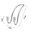 2Pack Backseat Storage Hooks Bling Diamond Seat Back Organizer Durable Strong Headrest Bag Rack Car Hangers Car Accessory