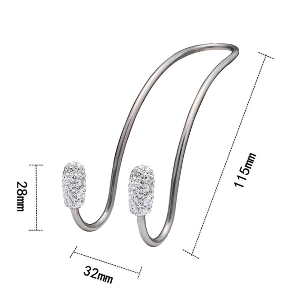 2Pack Backseat Storage Hooks Bling Diamond Seat Back Organizer Durable Strong Headrest Bag Rack Car Hangers Car Accessory