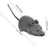 Remote Control Toy for Cats, Electronic Rat Toy for Kitten Funny Chasing Simulation Animal Toys Pet Novelty Gift(Gray)