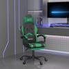 Day and Night - Day and Night Gaming Chair with Footrest Synthetic Leather Black Green