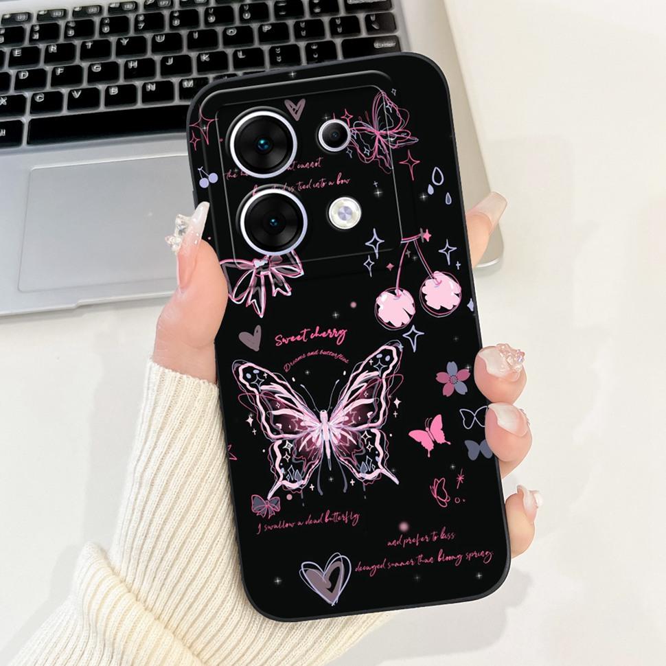 Stilvolle Blumenbemalte Hülle Für Infinix Zero 30 X6731 Case Weiche Silikon Handyhülle Für Infinix Zero 30 Zero30 5G Rückseite