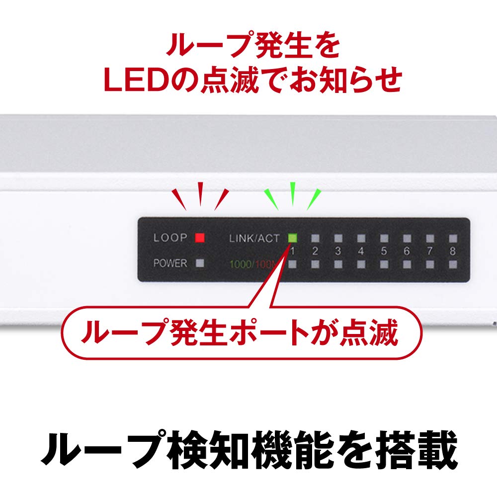 BUFFALO Giga Compatible Metal Housing Power Supply 8 Ports White Switching Hub Japanese Manufacturer Built-in LSW5-GT-8NS/WH