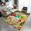 Colorful Bookshelf Doodle with "BOOK" Design Patterned carpet a non slip rug suitable for all seasons and any setting, gift