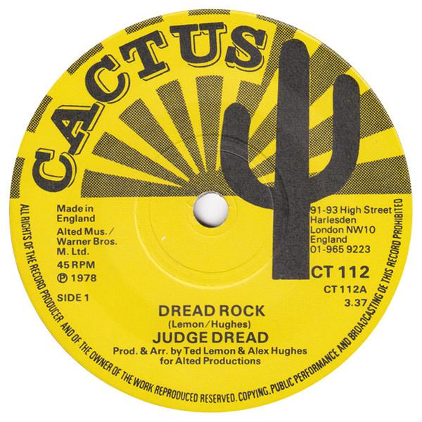 

7inch Record JUDGE DREAD - Dread Rock CT112 Cactus 1978 UK Reggae, Ska & Dub Used