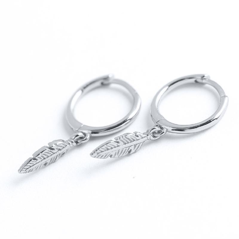 

925 Silver Needle Vintage Geometric Pendant Earrings Round/Square/Shell Earrings for Women Fashion Jewelry Pendientes