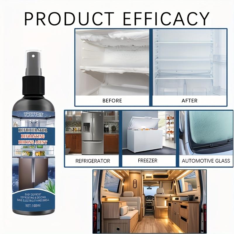 Quick-Freeze Refrigerator Deicer - Safe for Food, Easy Ice & Stain Removal, No Power Needed- for Quick Defrosting,100ml