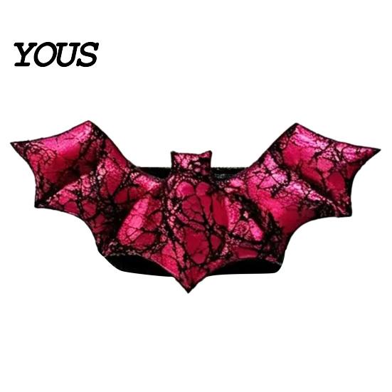 Bat Shape Window Drapes Holders Halloween Curtain Tieback, Glossy Holder, Gothic No Drill Drapery Holdbacks Holdback for Home Theme Party Haunted