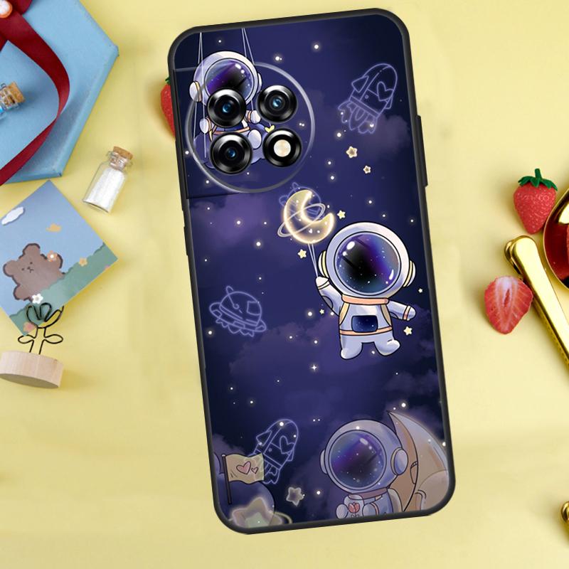 Cute galaxy Astronaut Case For Oneplus 11 8 9 10 Pro Ace 8T 9RT 10R 10T Oneplus Nord 2 2T N10 N20 CE 3 Lite Cover