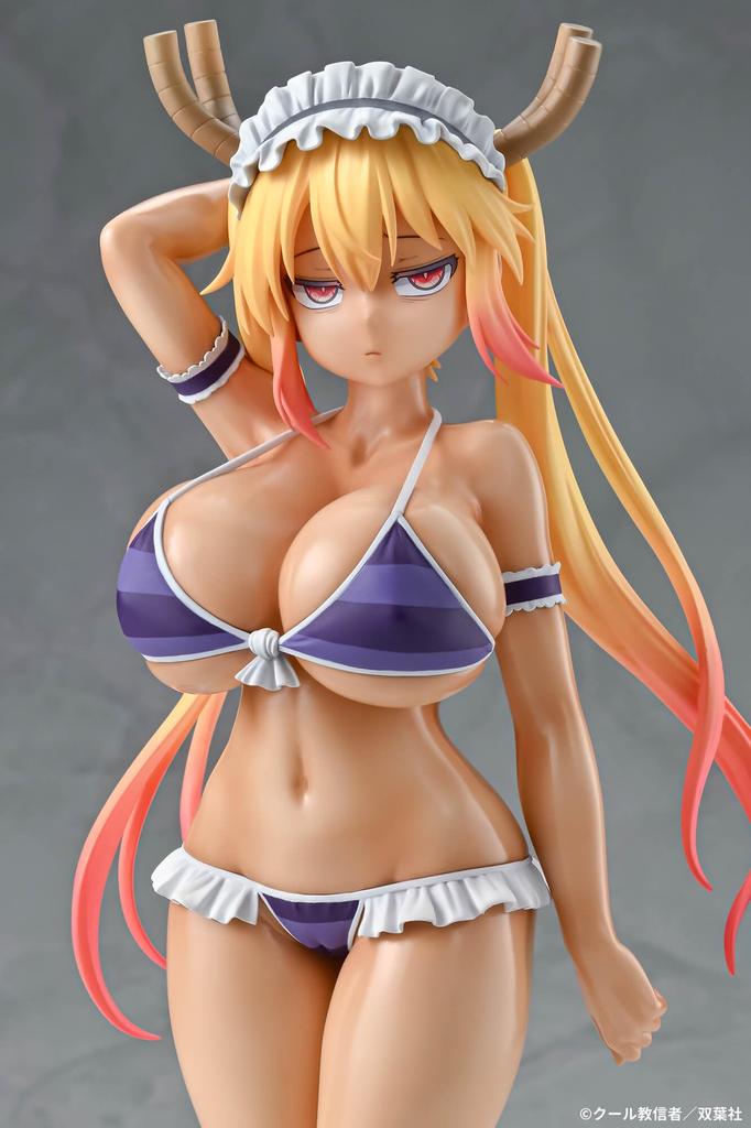 Miss Dragon Tohru Bikini Style Tan Version Scale PVC Painted Complete Figure Q-six Kobayashi's Maid 1/7