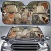Car Sun Visor Funny Selfie Cat Car Windshield Sun Visor Uv Protection To Print