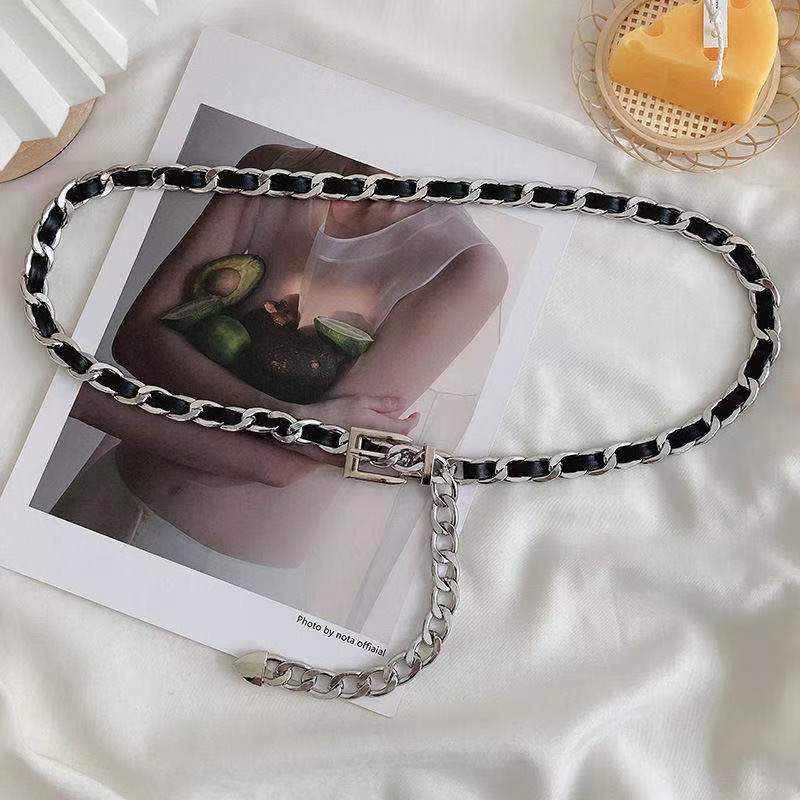 Waist Chain for Women Retro Sexy Fashion Multi-layer Body Chain Personalized Geometric Trendy Metal Chain European and American Waist Chain