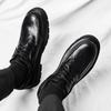 Mode Business Herren Lederschuhe mit dicker Sohle Klassischer Schwarzer Gentleman-Stil Outdoor Formelle Party Täglich Büro Qualitätsschuhe Heiß