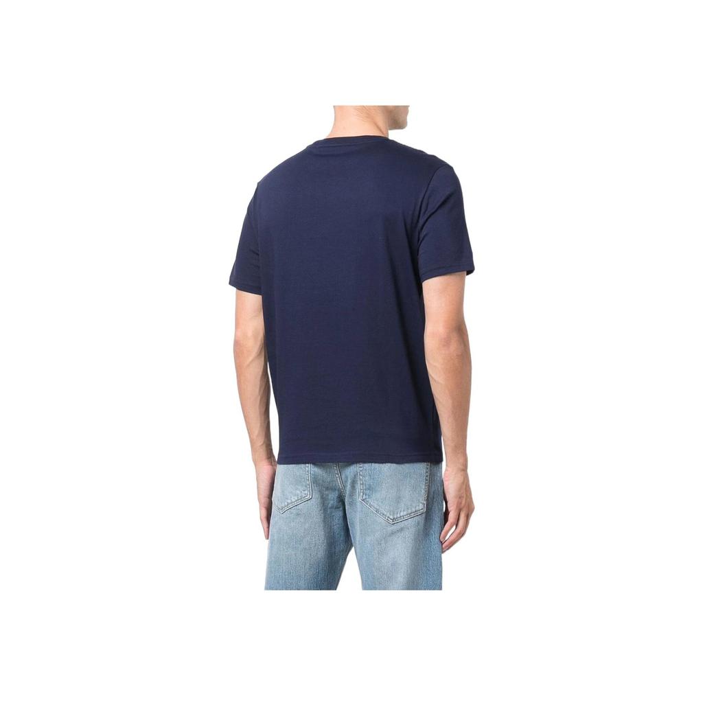Polo Ralph Lauren Ss22 Solid Color Logo Embroidered Crew Neck Short Sleeve T-Shirt Men Tops Blue 714844756-002