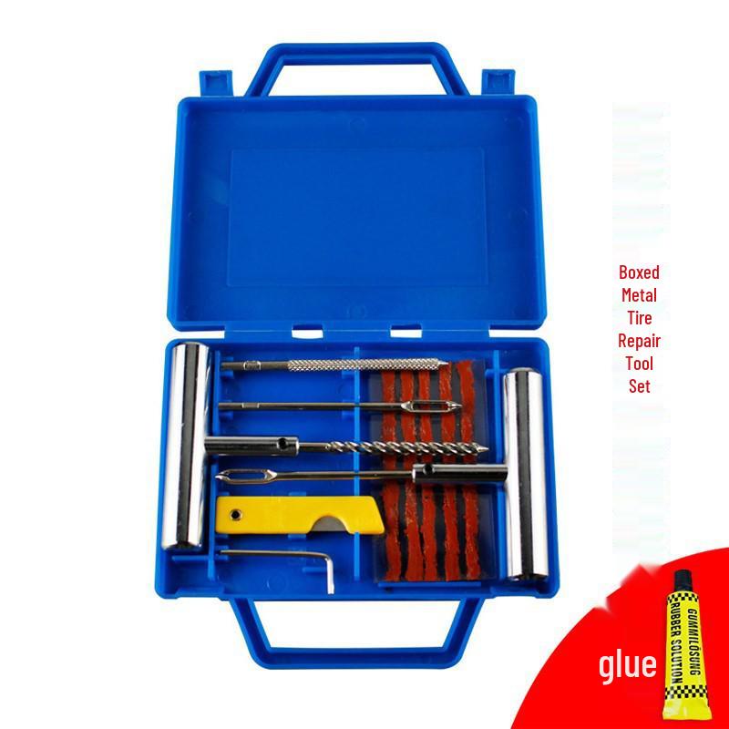 Rapid Repair Kit: Car & Motorcycle Tire Vacuum Glue and Emergency Tool Set