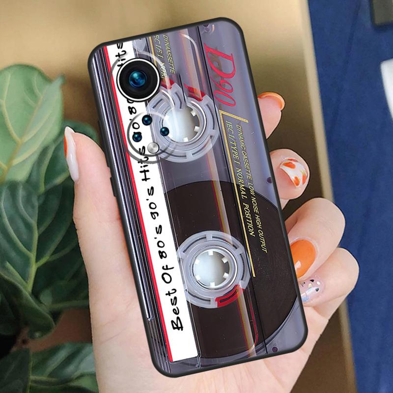 90s Retro Cassette Tape Case For Honor X9c X9b X8b X9a X8a X8 X9 50 70 90 Lite Honor 200 Pro Magic 7 5 6 Lite Cover