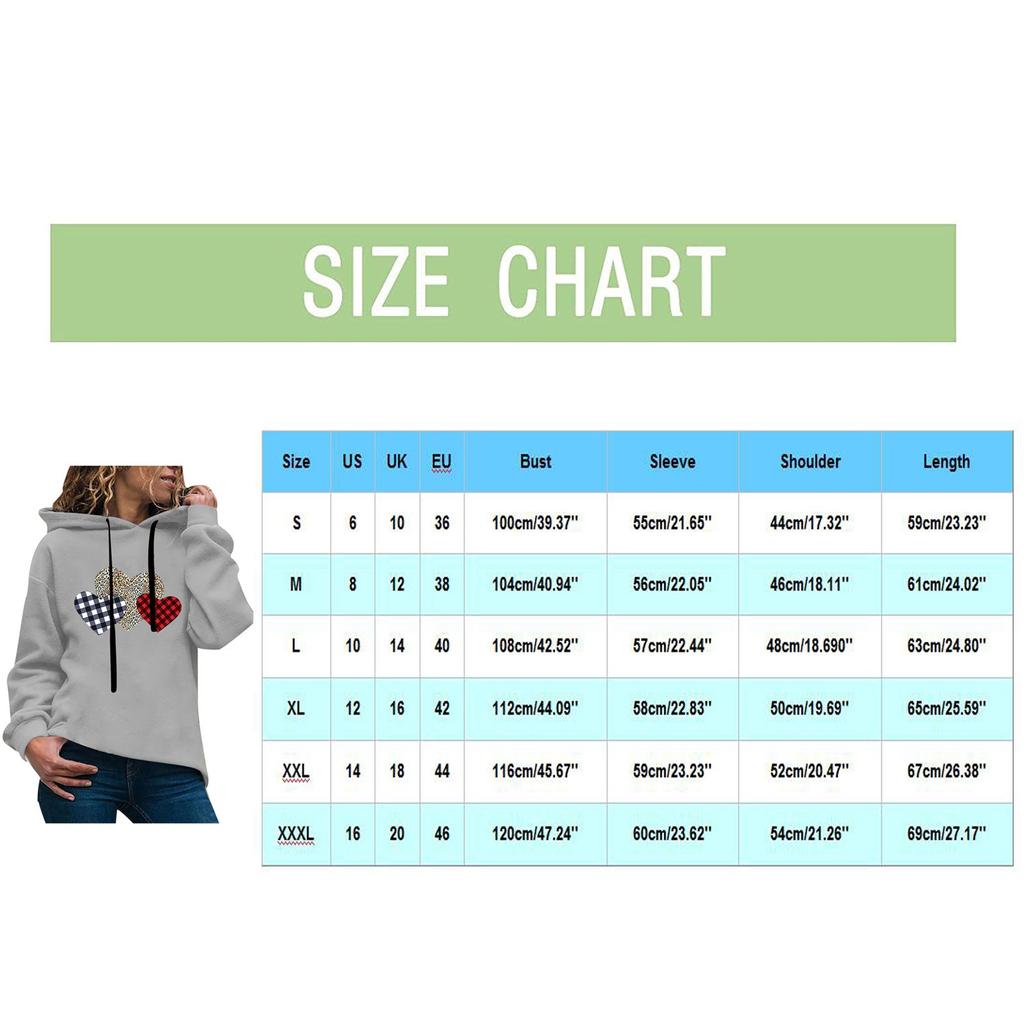 Women's Fashion Casual  Print Hooded Sweatshirt Loose Sports Tops Pullover