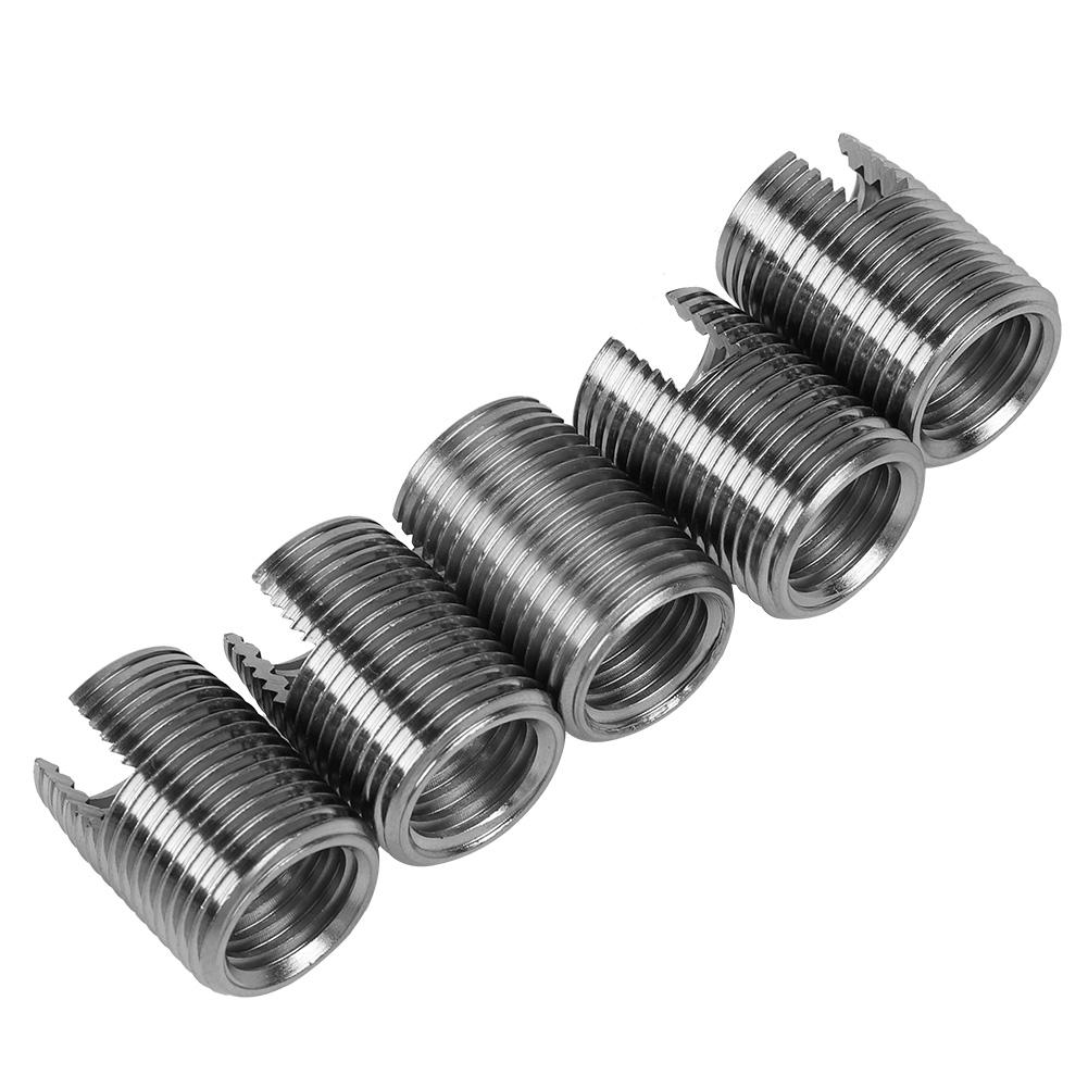 1 Set 302 Type 3 Hole SUS303 Stainless Steel Self Tapping Screw Thread Inserts (#7)