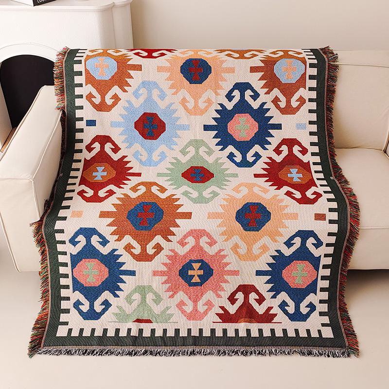 American Graffiti Sofa Towel: Stylish, Moisture-Proof Picnic Mat, Living Room Rug, Camping Blanket & Sofa Cushion Cover.