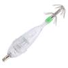Fishing LED Lure Light Squid Shape White Light Color Bait Underwater Lure Lamp with Hook