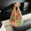 Hollow Mesh Knitted Shoulder Bag Beach Vacation Slouchy Chic Cartoon Tote Bag Lightweight Laid-Back Casual Woven Women Handbag