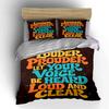 Colorful inspirational text graphics. Bedding sets Duvet cover sets Duvet covers Pillowcases(1 * Duvet Cover 2 * Pillowcases, without duvet insert)