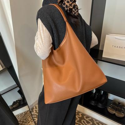 Herbst und Winter neue Pendler-Tragetasche Damen 2025 Retro ist eine Schultertasche mit großem Fassungsvermögen, einfache lässige Achseltasche