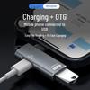 Adaptador OTG 2 em 1 USB 3.0 Tipo-C com Carregamento PD de 10W para Celular e Laptop