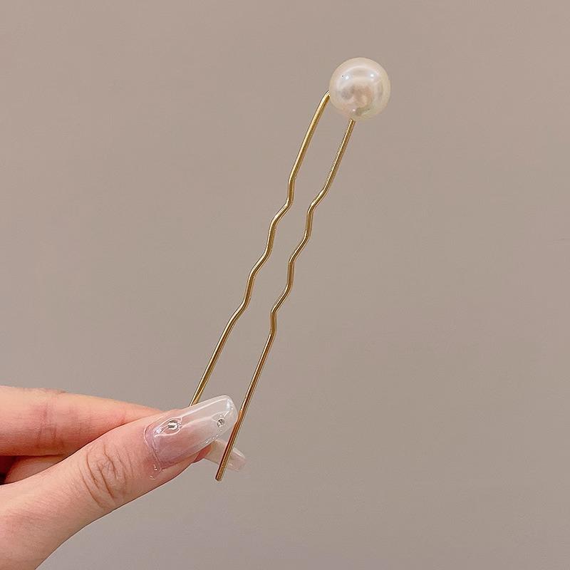 Elegant U-Shaped Chinese Hairpin: Women's Bun Tool, Decorative Insert Comb, Premium Hair Accessory