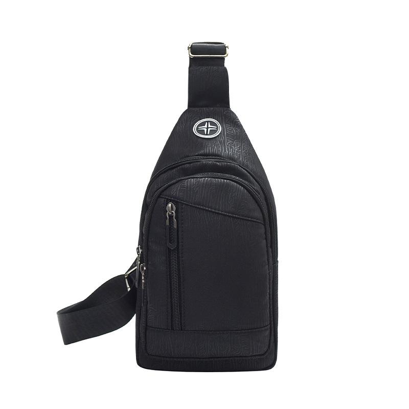 

Нагрудная сумка унисекс, простая сумка для хранения, легкий дорожный маленький рюкзак, сумка через плечо, модные повседневные сумки на одно плечо чёрный