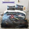 Avengers Iron Man Printed Bedding Set 3Pcs Duvet Cover Set For Kids Bedroom No Sheet No Quilt Core
