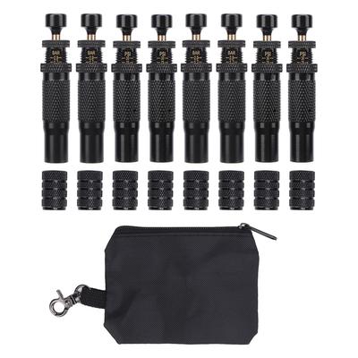 Kit de 8 Valves de Dégonflage de Pneus Réglable Arrêt Automatique Plage de 10 à 30 PSI Vissage Outil pour Baisser la Pression des Pneus pour Tout-Terrain 4x4