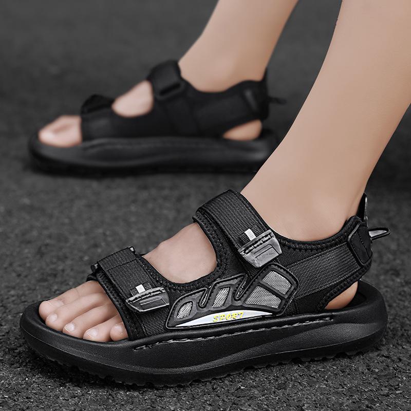 Large size casual fashion beach sandals high quality trendy soft sole light luxury sandals student casual men's shoes