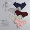 Sexy Slips für Frauen Spitze Atmungsaktiv Weibliche Unterwäsche Slip Transparent Brief Mädchen Unterhosen Set M-XXL 3 Stück/Los