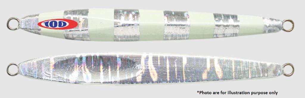 Jackall Metal Jig Anchovy Type 2 Slow Slide 160 grams Glow (0387)