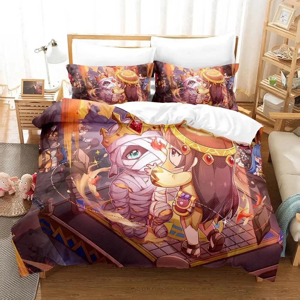 

Mumy Young Girls Anime Beding Set Soft Duvet Cover Bed Linen Set Comfortable Quilt Cover Pilowcase Warm Comforter king Quen Sized Dimensions Young 135*200cm Eu-Single