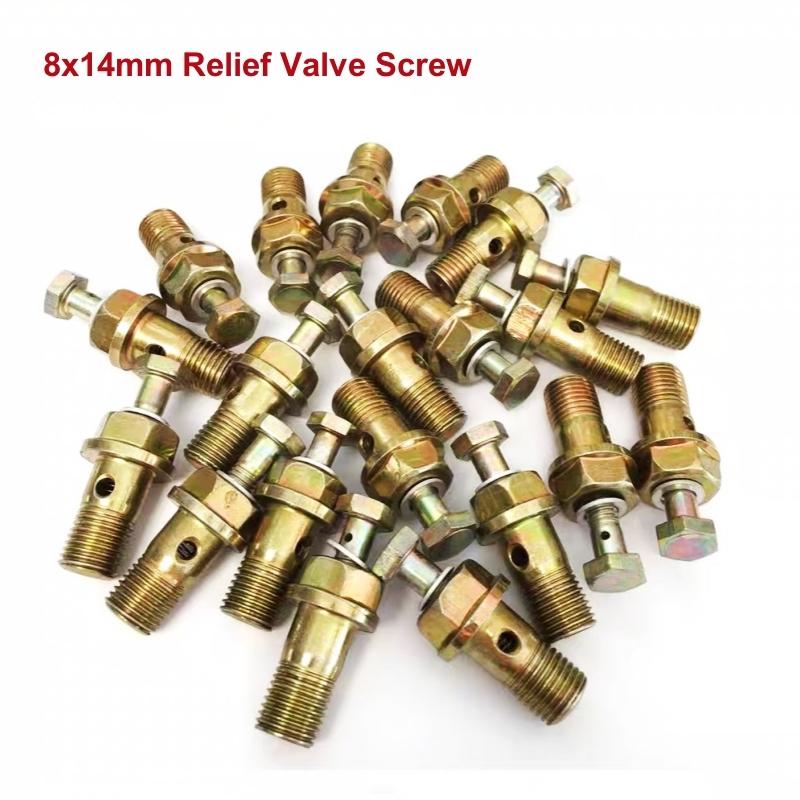 5pz Vite Valvola di Ritorno Olio 4102 Motore Diesel Vite Cava M8x14 Pressione di Scarico Uguale Valvola di Doppio Ritorno