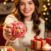 Soft Stress Balls 1/4Pcs Christmas Ball Fidget Toy, Anxiety Relief Squeezable Ball, Xmas Stocking Stuffers Theme Sensory Party Favors for Adults